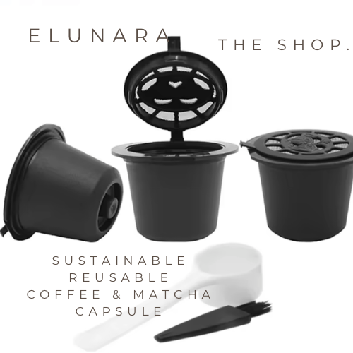 Reusable & Refillable Capsules For Coffee & Matcha Nespresso Machine